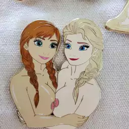 Ice Queen Twin Sisters Pin